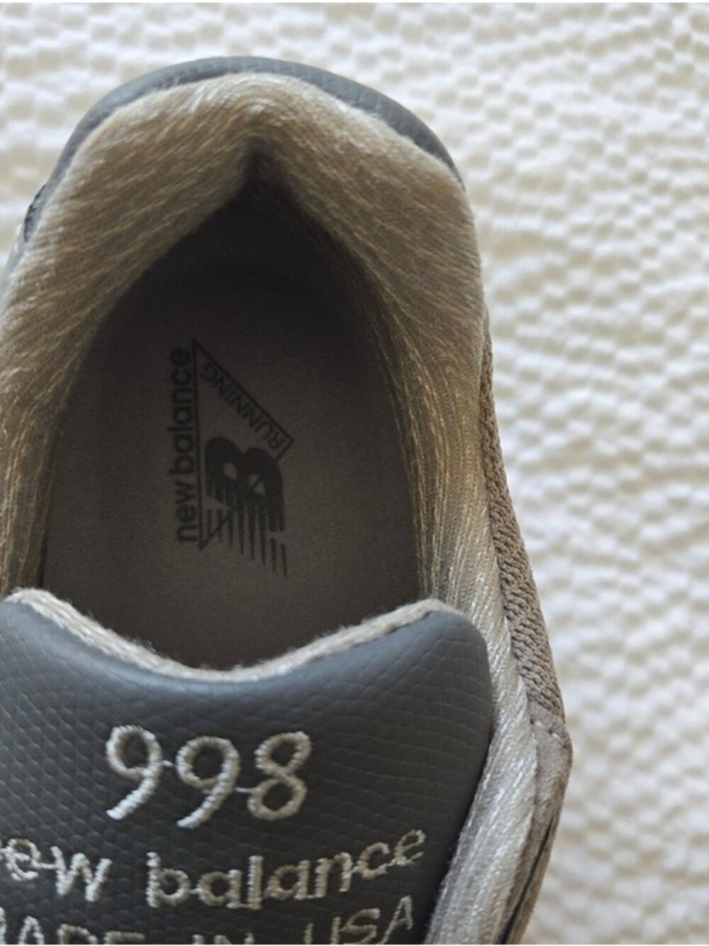 New Balance 998 Men 11 Made In USA Gray Suede   And Mesh Sneakers 0826 - Picture 4 of 10